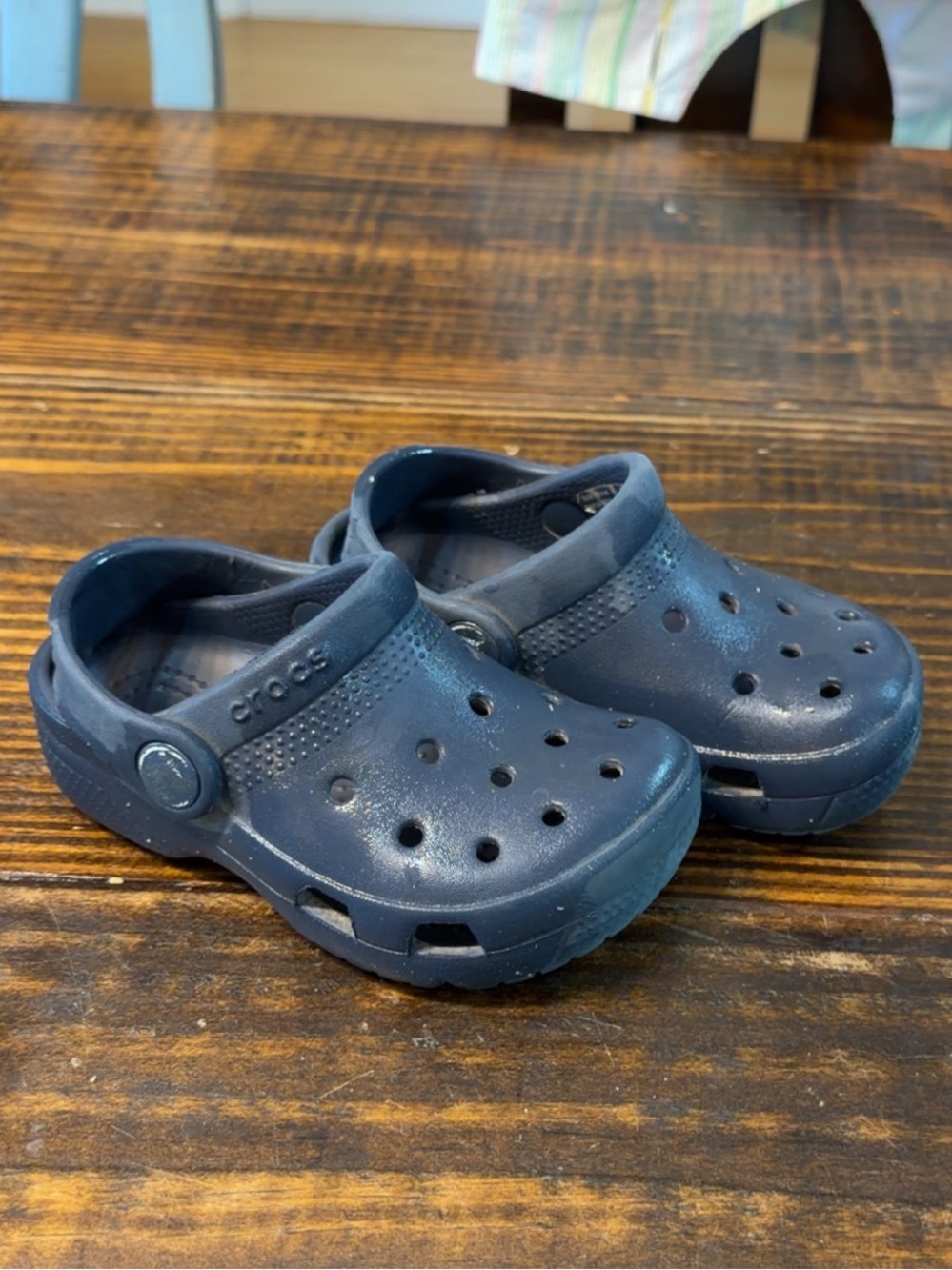 Toddler Crocs - Navy blue